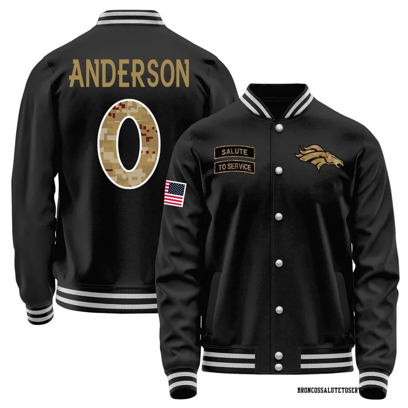 Youth Tycen Anderson Denver Broncos Black Salute to Service Sideline Performance Jacket